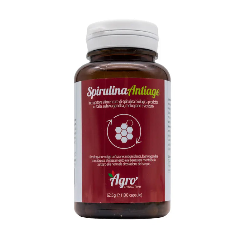 Organic Anti-aging Spirulina 100 Capsules – Agro Initiatives