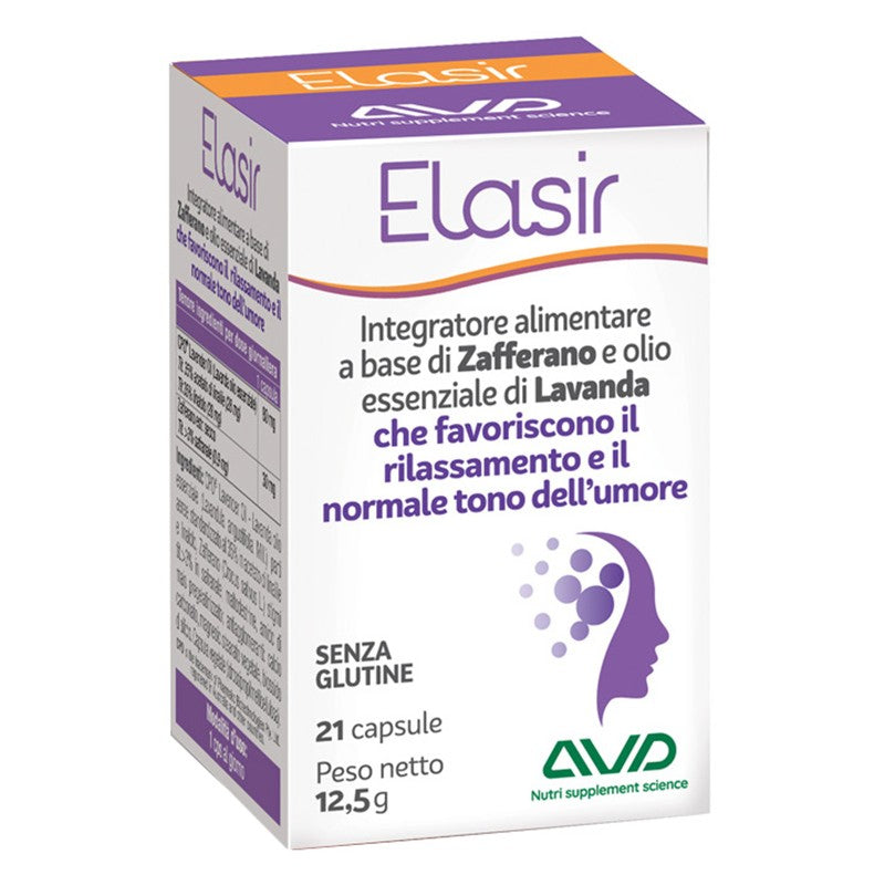 Elasir 21 capsule per rilassamento e tono dell’umore 21 capsule.