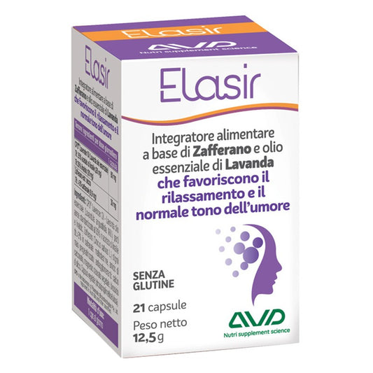 Elasir 21 capsule per rilassamento e tono dell’umore 21 capsule.