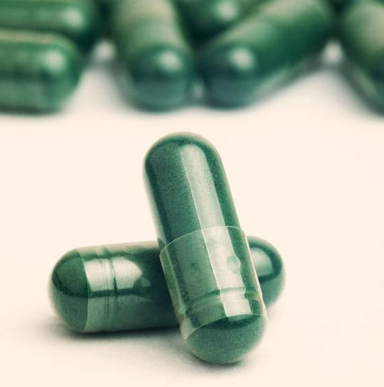 SpirulinaBio Capsules 500 mg