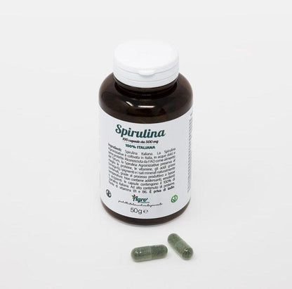 SpirulinaBio Capsules 500 mg