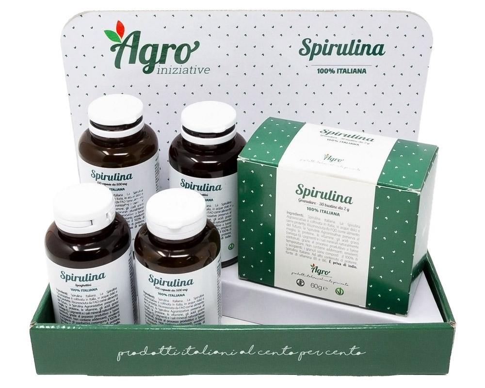 SpirulinaBio Capsules 500 mg